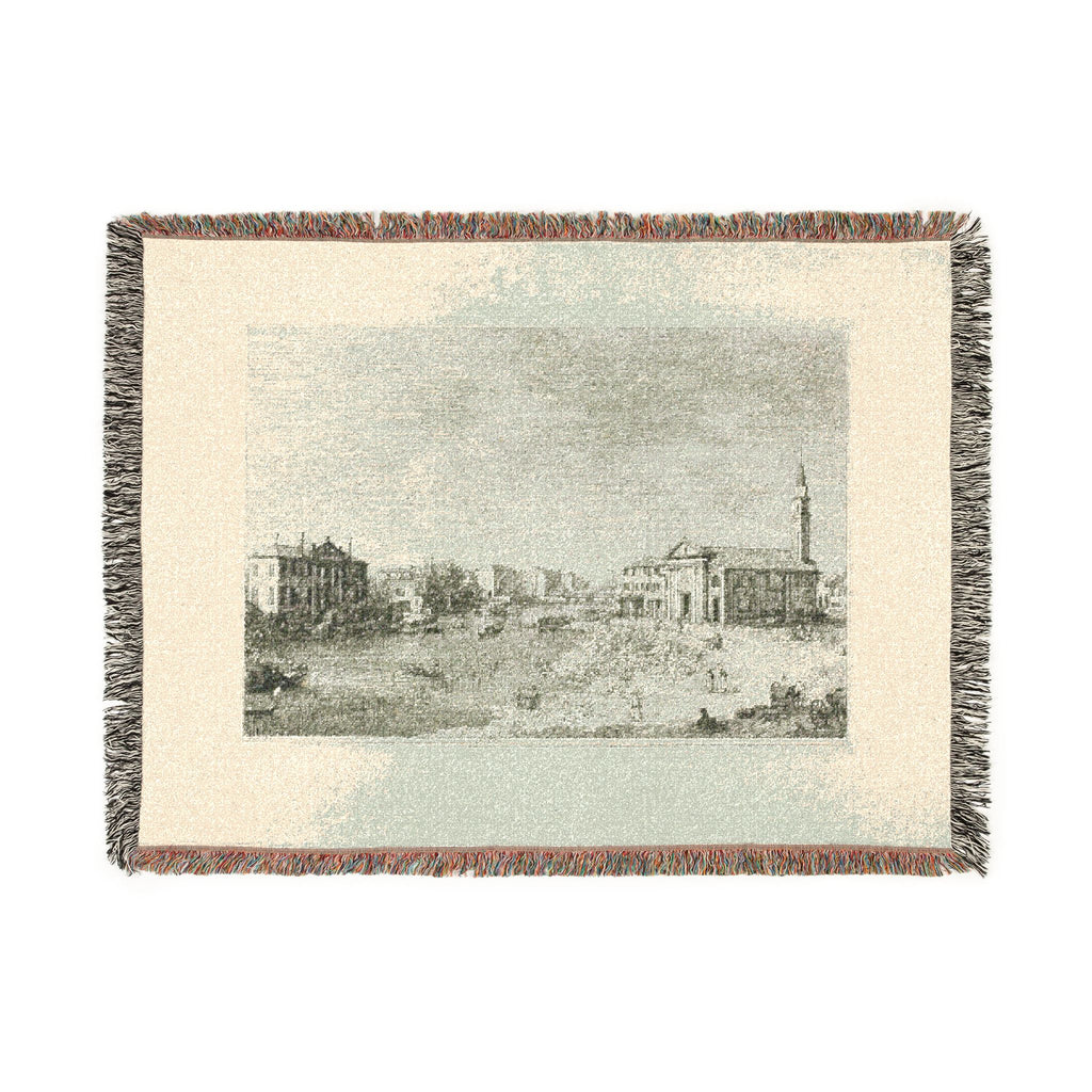Canaletto - Al Dolo, from Vedute | Woven Tapestry Blanket