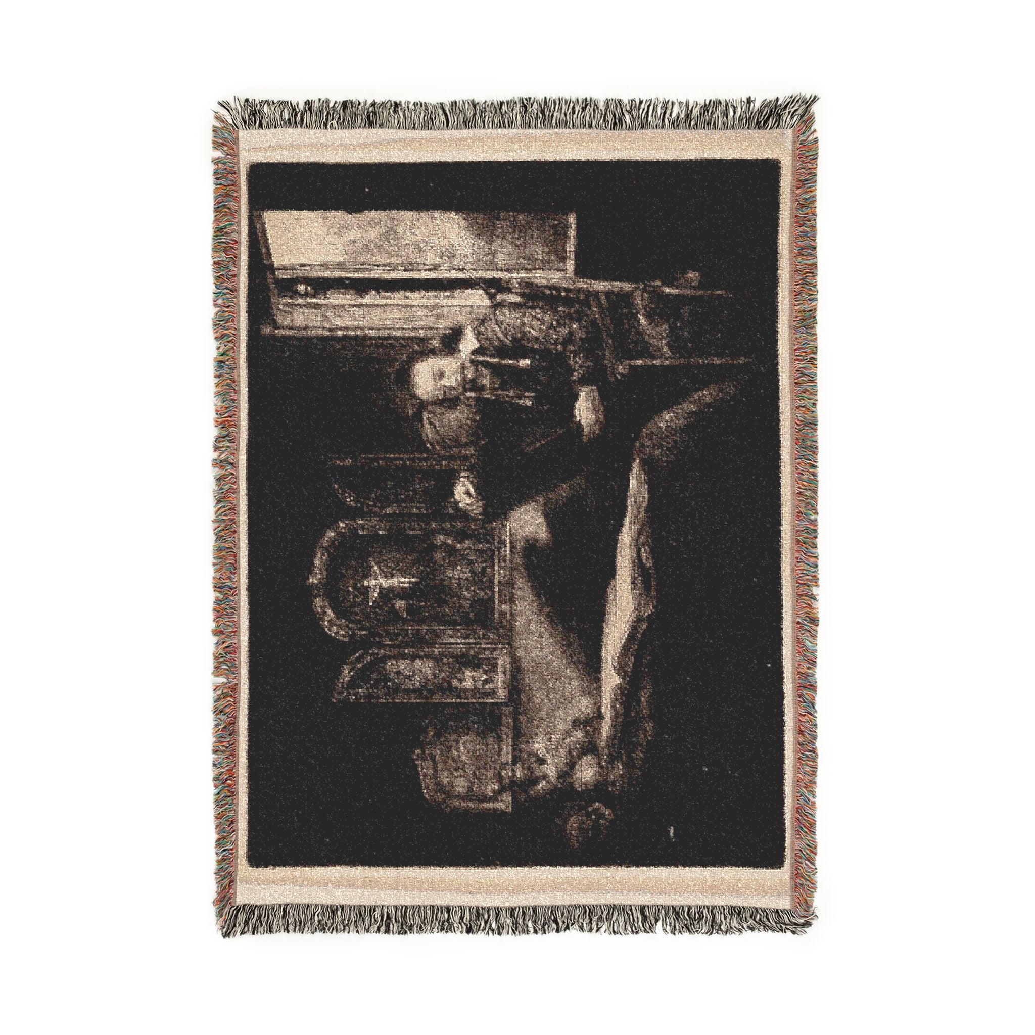 Rembrandt van Rijn - Abraham Francen, Apothecary | Woven Tapestry Blanket