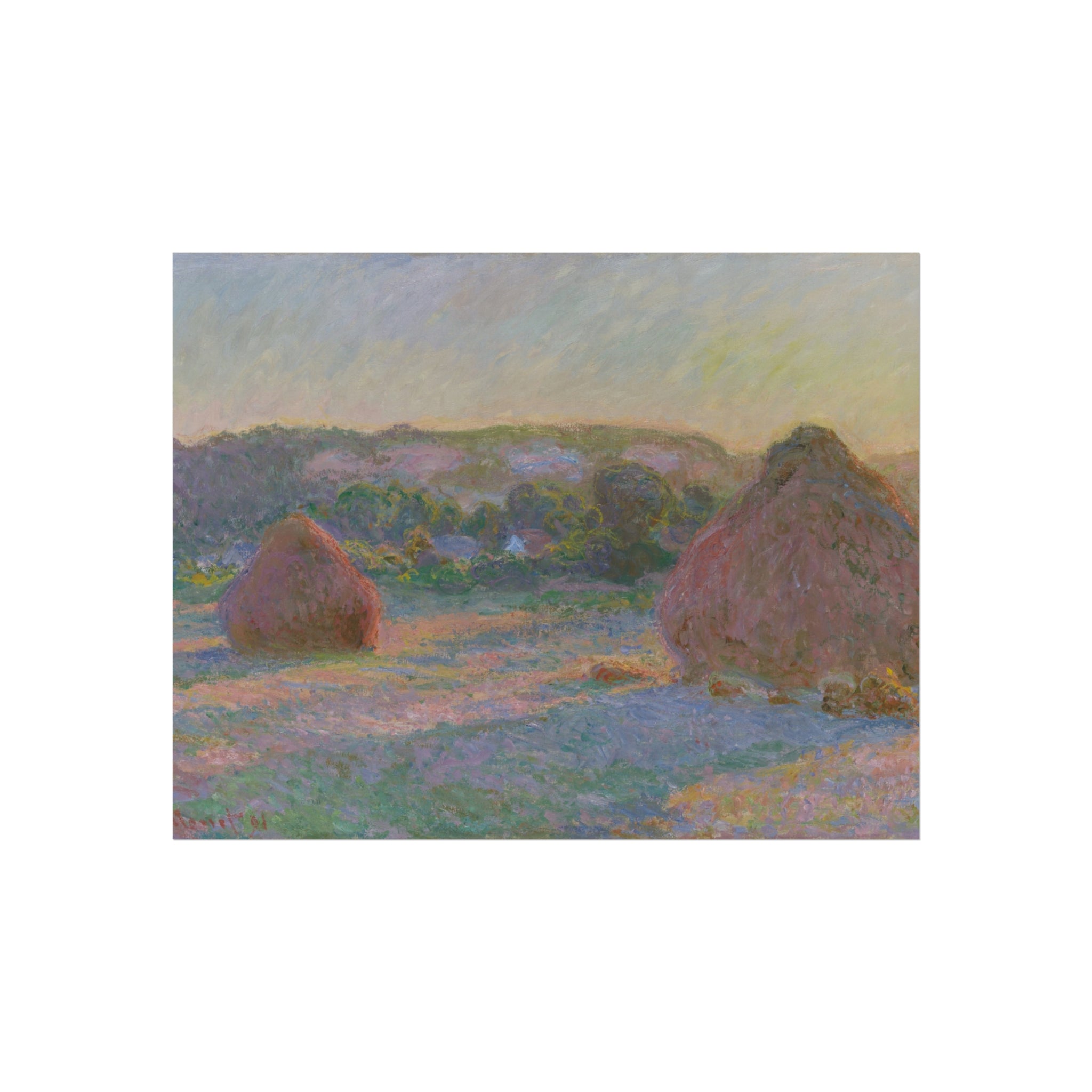 Claude Monet - Stacks of Wheat (End of Summer) | Fine Art Poster