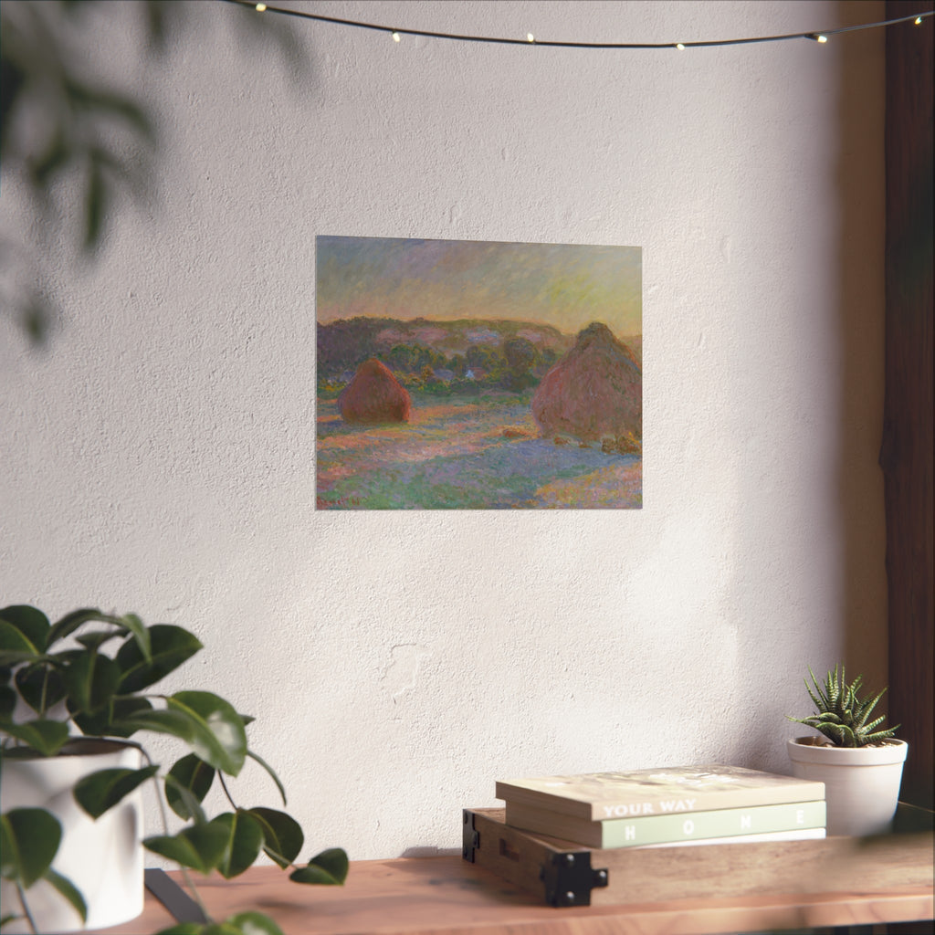 Claude Monet - Stacks of Wheat (End of Summer) | Fine Art Poster