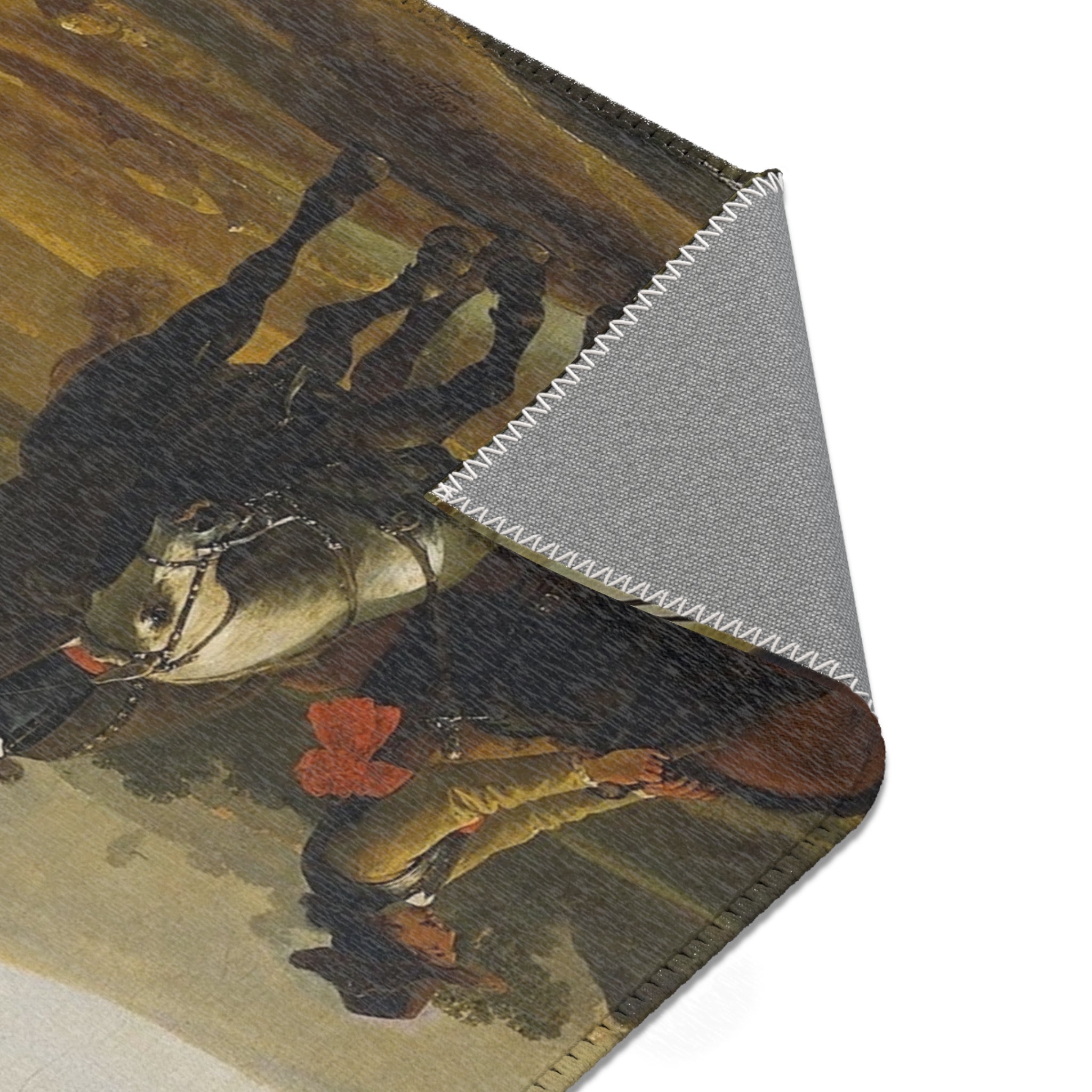 Aelbert Cuyp - Rivierlandschap met ruiters - Google Art Project | Area Rug