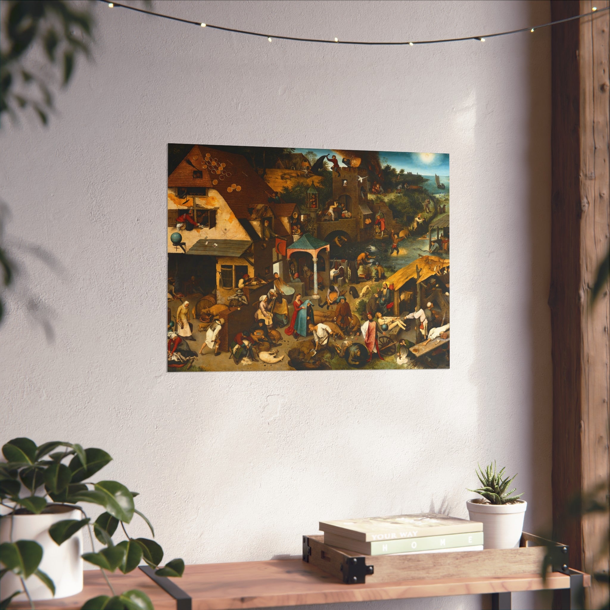 Pieter Brueghel the Elder - The Dutch Proverbs - Google Art Project | Fine Art Poster