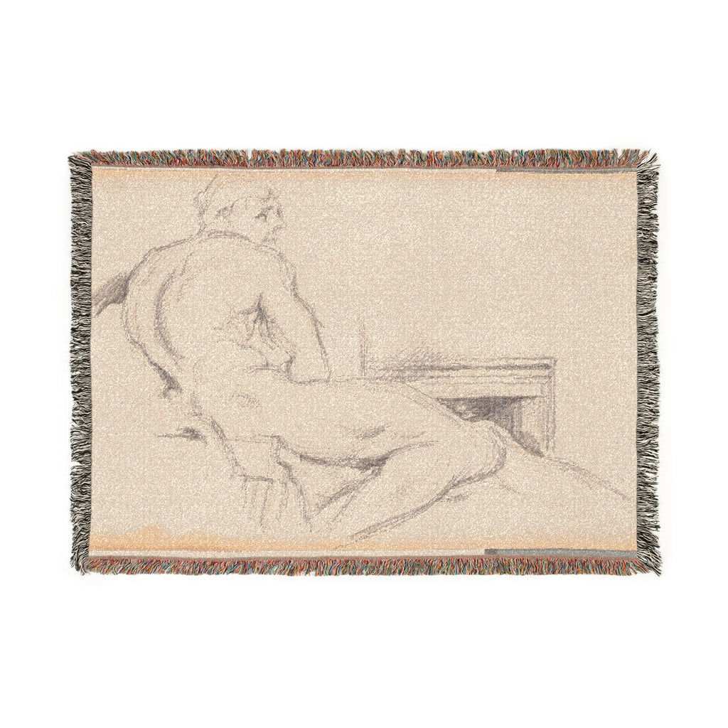 Paul Cezanne - Hercules Resting | Woven Tapestry Blanket