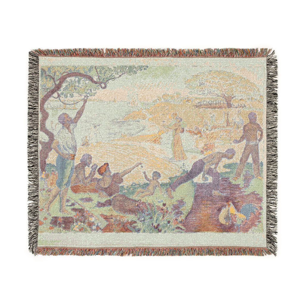 Paul Signac - In Times of Harmony | Woven Tapestry Blanket