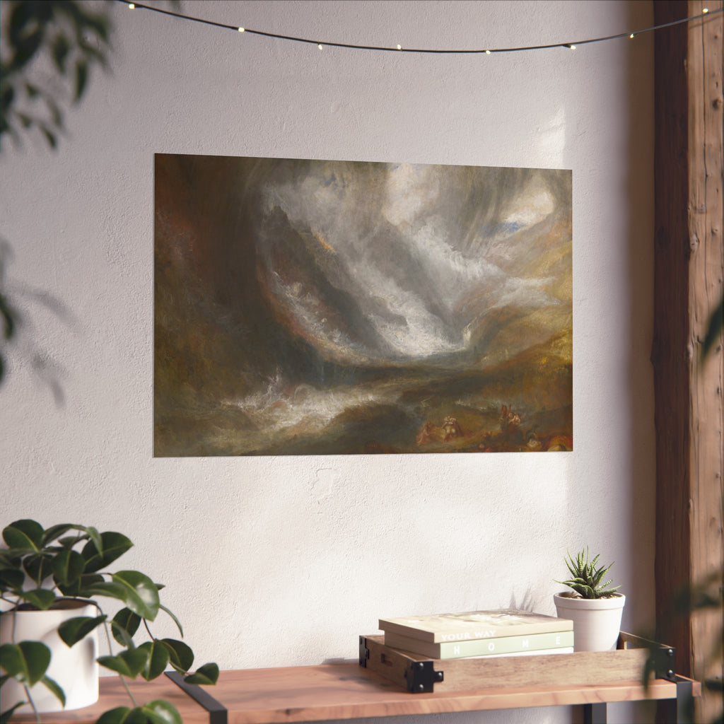 Joseph Mallord William Turner - Valley of Aosta Snowstorm, Avalanche, and Thunderstorm | Fine Art Poster