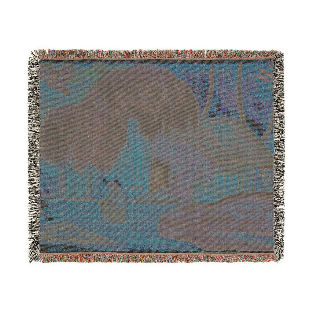 Paul Gauguin - Tahitian Hut | Woven Tapestry Blanket