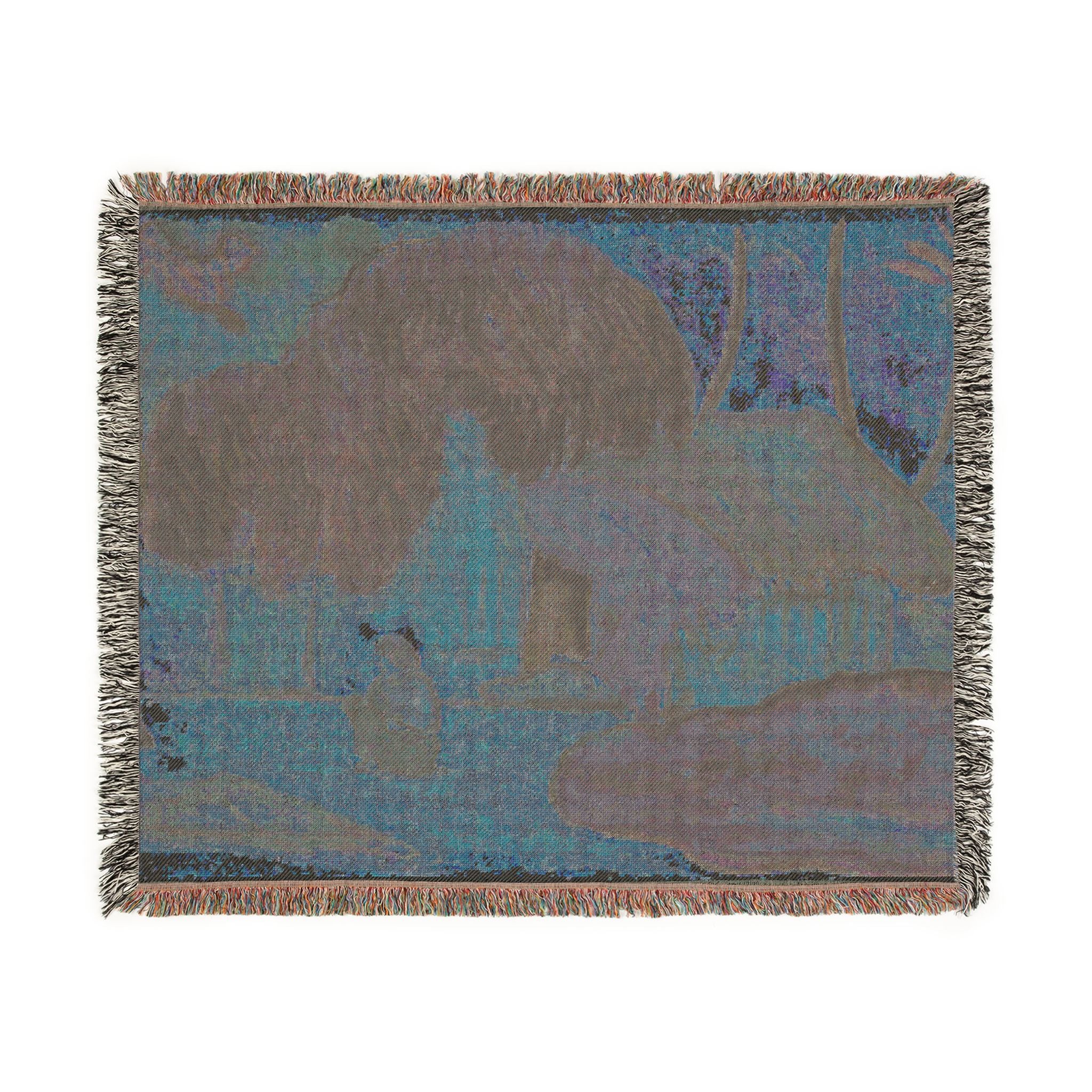 Paul Gauguin - Tahitian Hut | Woven Tapestry Blanket