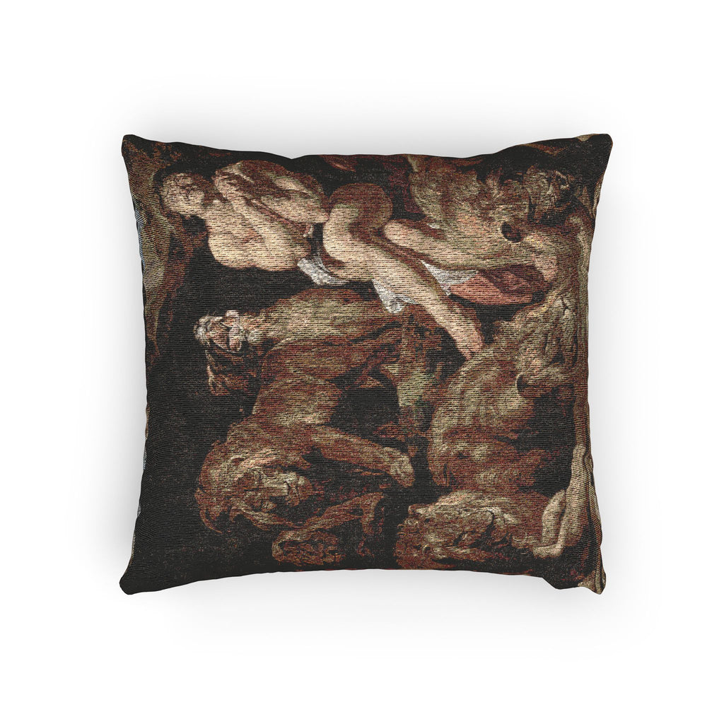 Sir Peter Paul Rubens - Daniel in the Lions' Den - Google Art Project | Woven Pillow