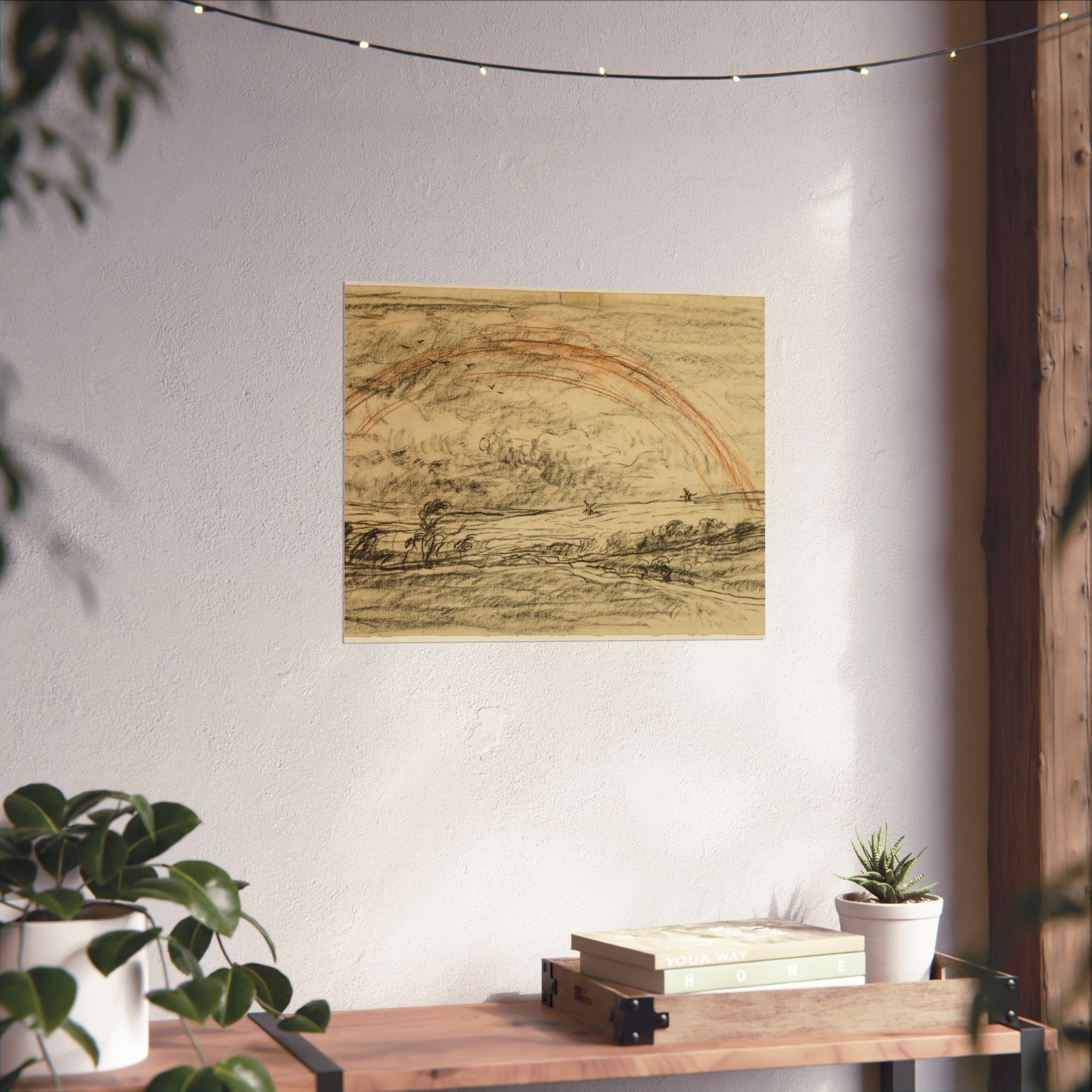 Charles François Daubigny - Landscape with a Rainbow | Fine Art Poster