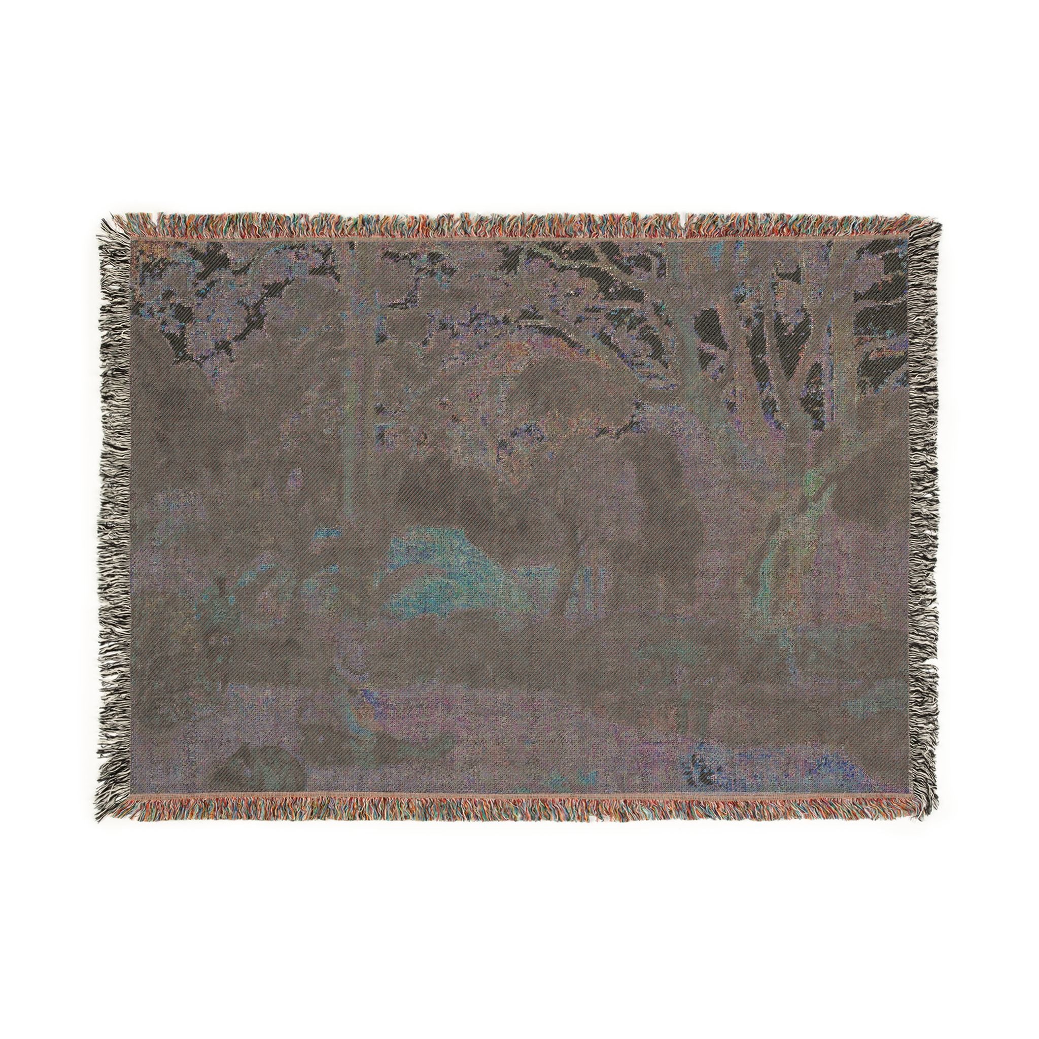 Paul Gauguin - Te raau rahi (The Big Tree) | Woven Tapestry Blanket