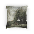 Jean Baptiste Camille Corot - Arleux-Palluel, The Bridge of Trysts | Woven Pillow