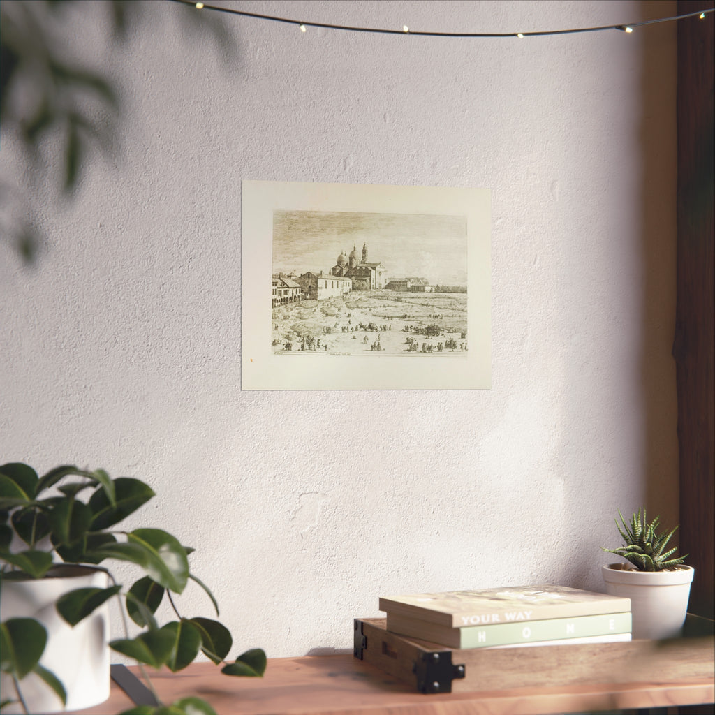 Canaletto - S. Giustina in prà della Vale, from Vedute | Fine Art Poster