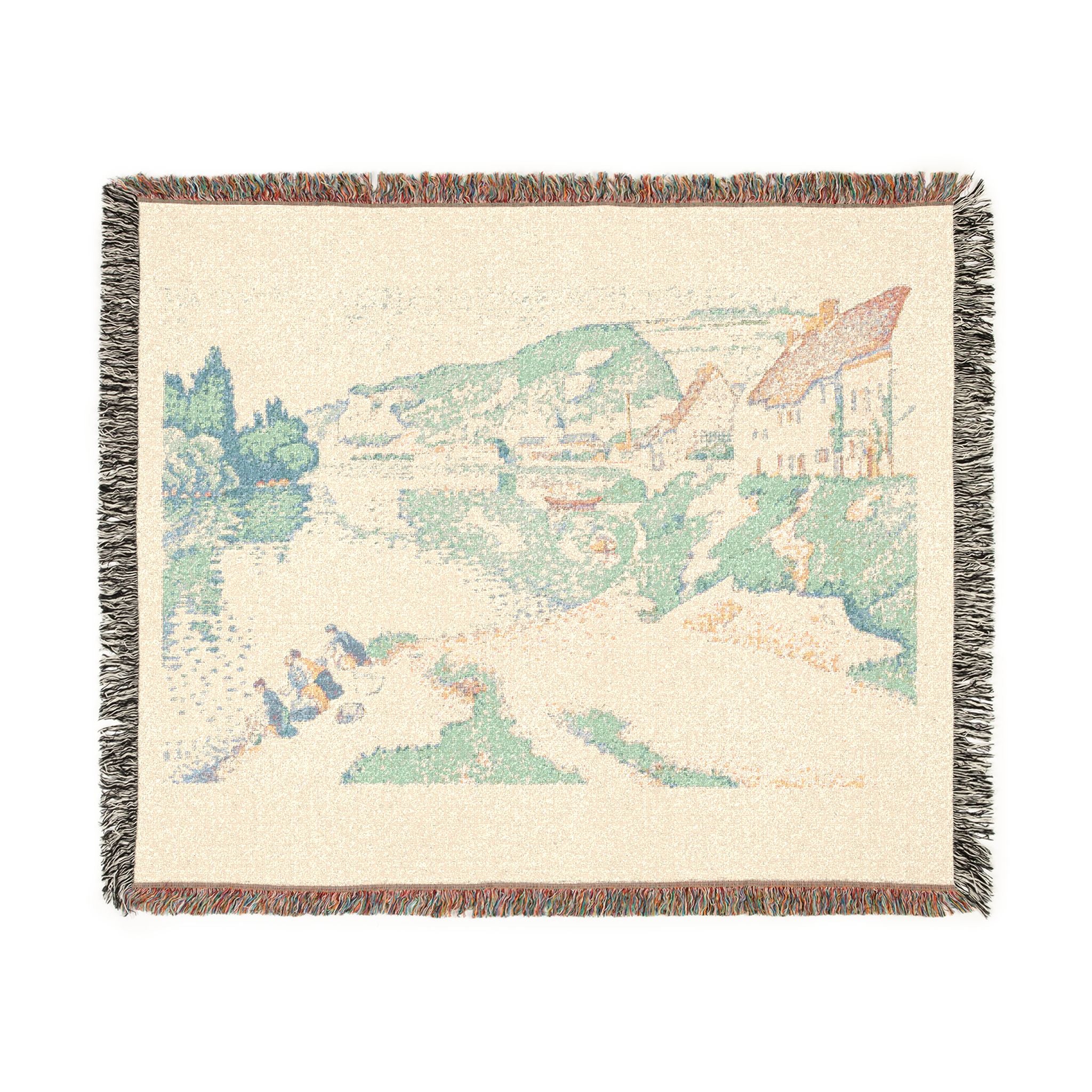 The Andelys Paul Signac Tapestry Blanket