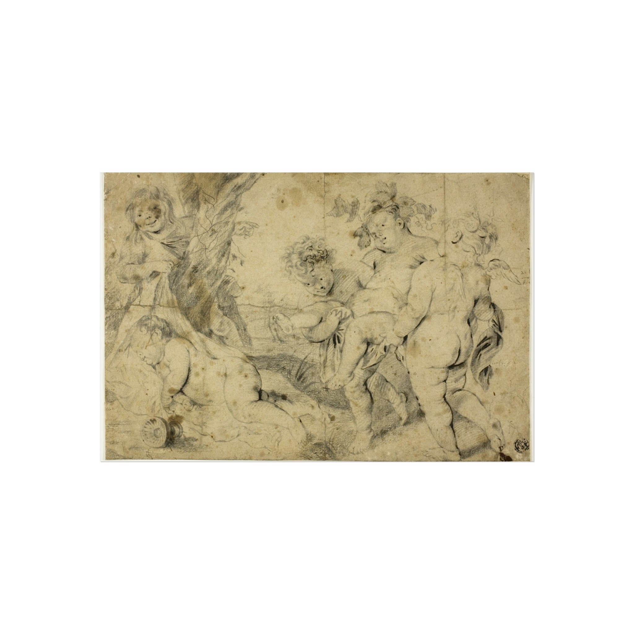 Anthony van Dyck - Young Bacchus and Companions | Fine Art Poster