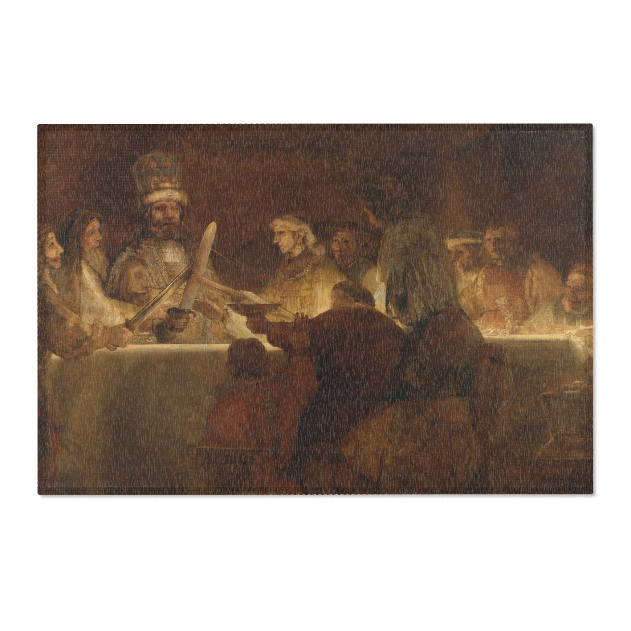 The Conspiracy of Claudius Civilis by Rembrandt van Rijn | Area Rug