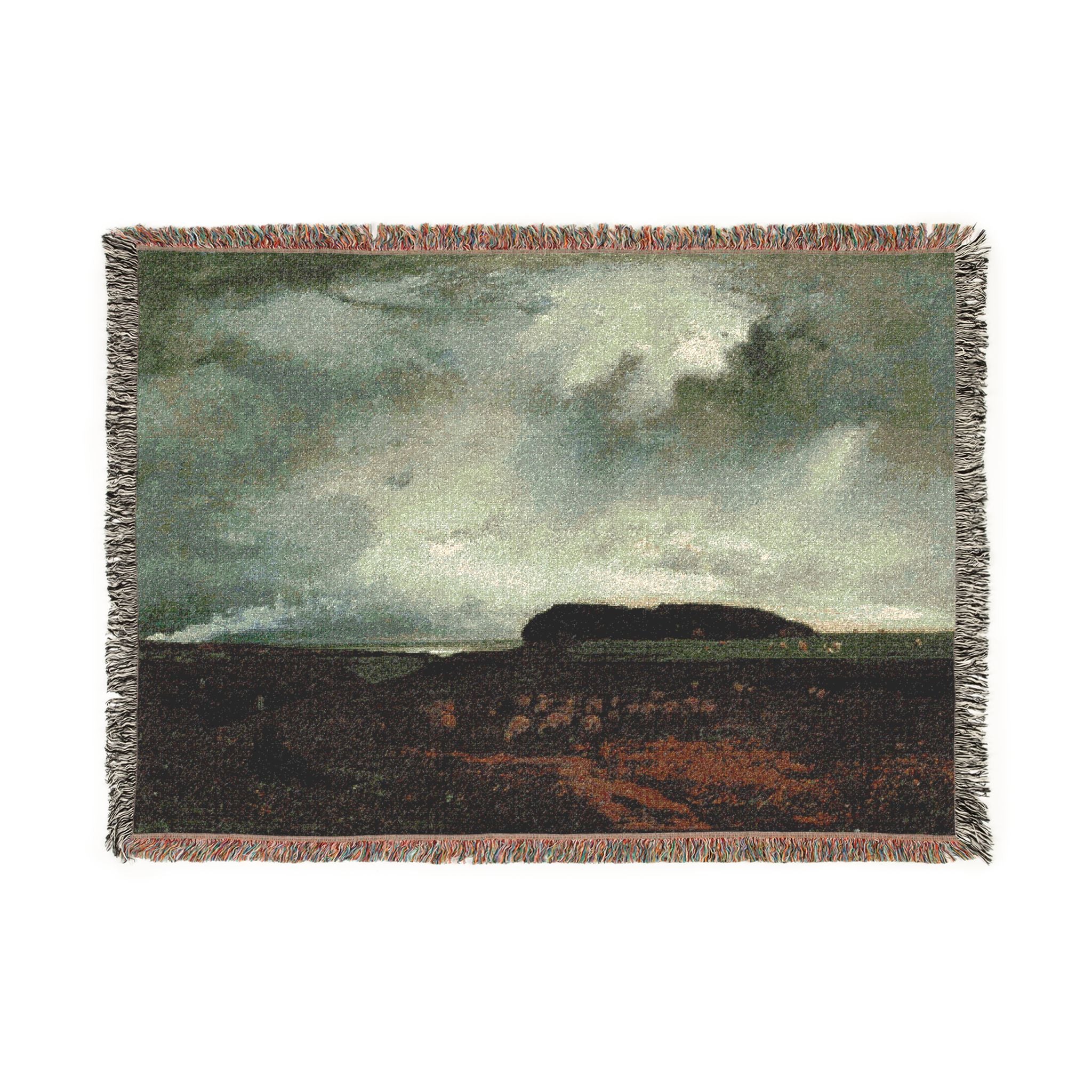 George Inness - The Storm | Woven Tapestry Blanket