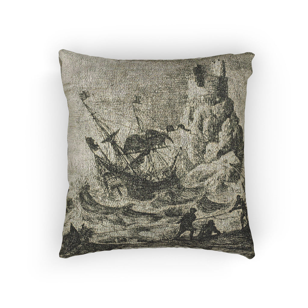 Claude Lorrain - The Shipwreck | Woven Pillow