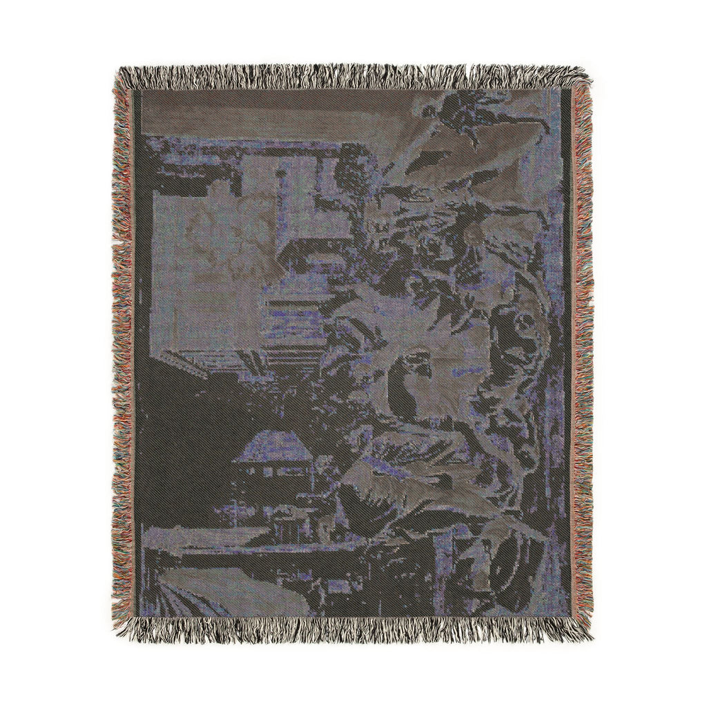 Nicolas Poussin - Plague of Ashdod | Woven Tapestry Blanket
