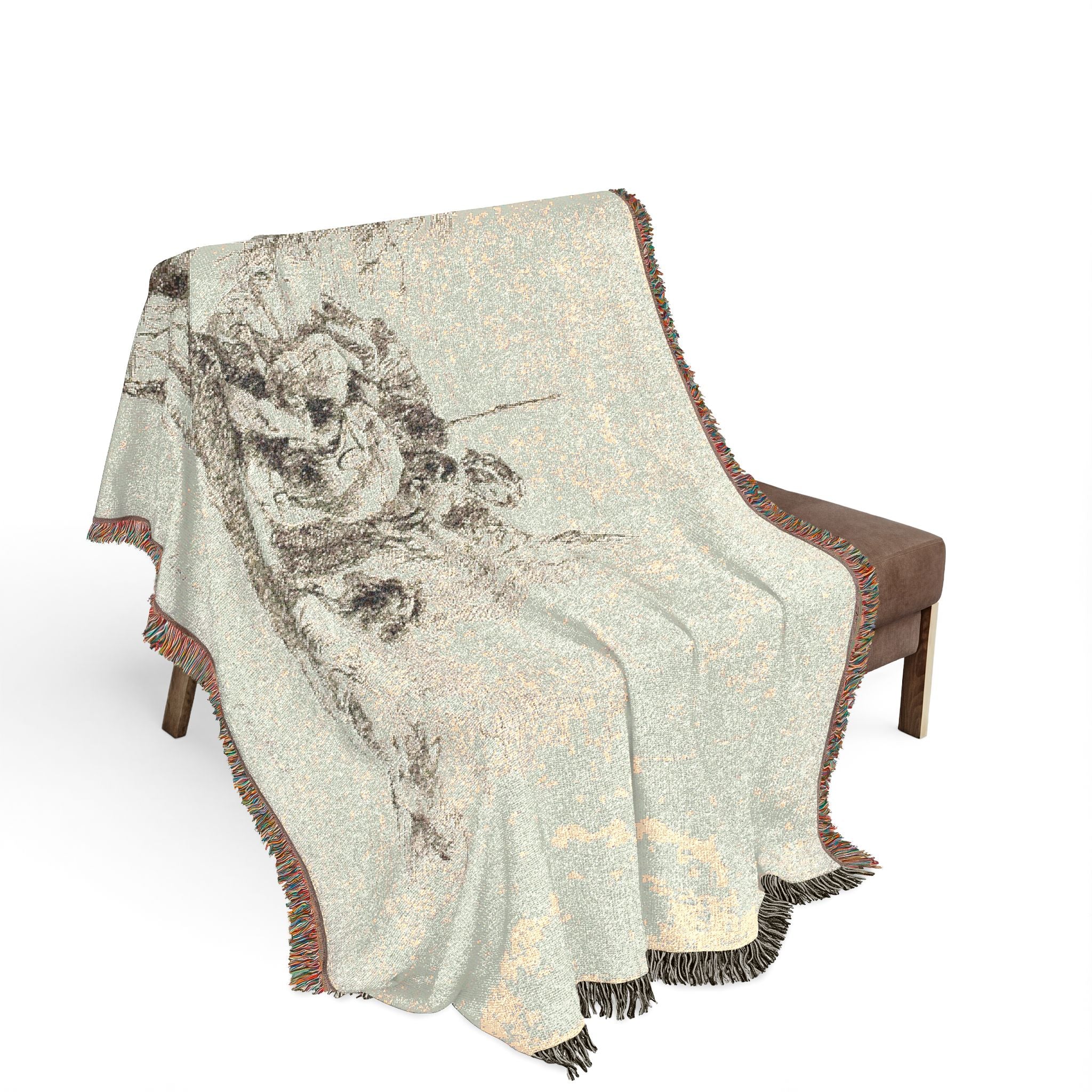 Giovanni Battista Tiepolo - Three Soldiers and a Boy, from Capricci | Woven Tapestry Blanket