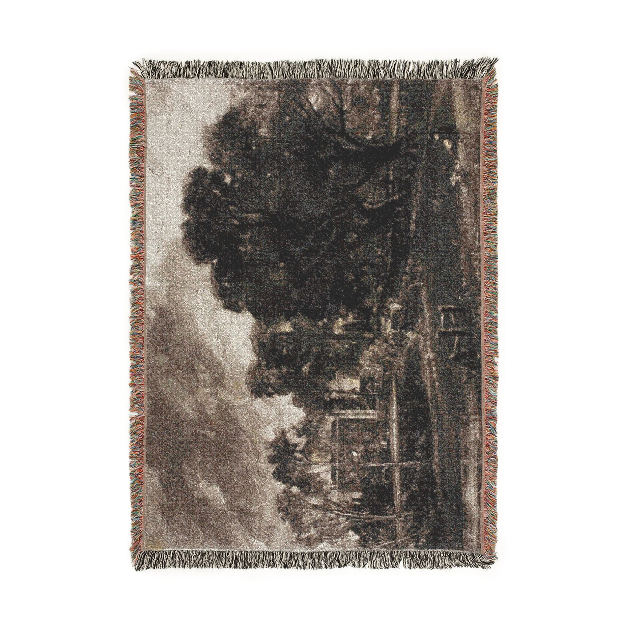 David Lucas - Frontispiece, to Mr. Constable's English Landscape, East Bergholt, Suffolk | Woven Tapestry Blanket