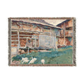 John Singer Sargent - Woodsheds, Tyrol | Woven Tapestry Blanket