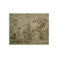 Francesco Guardi - Adoration of the Shepherds (recto); Three Sketches Buildings by Canal with Boats, Landscape with Buld | Fine Art Poster