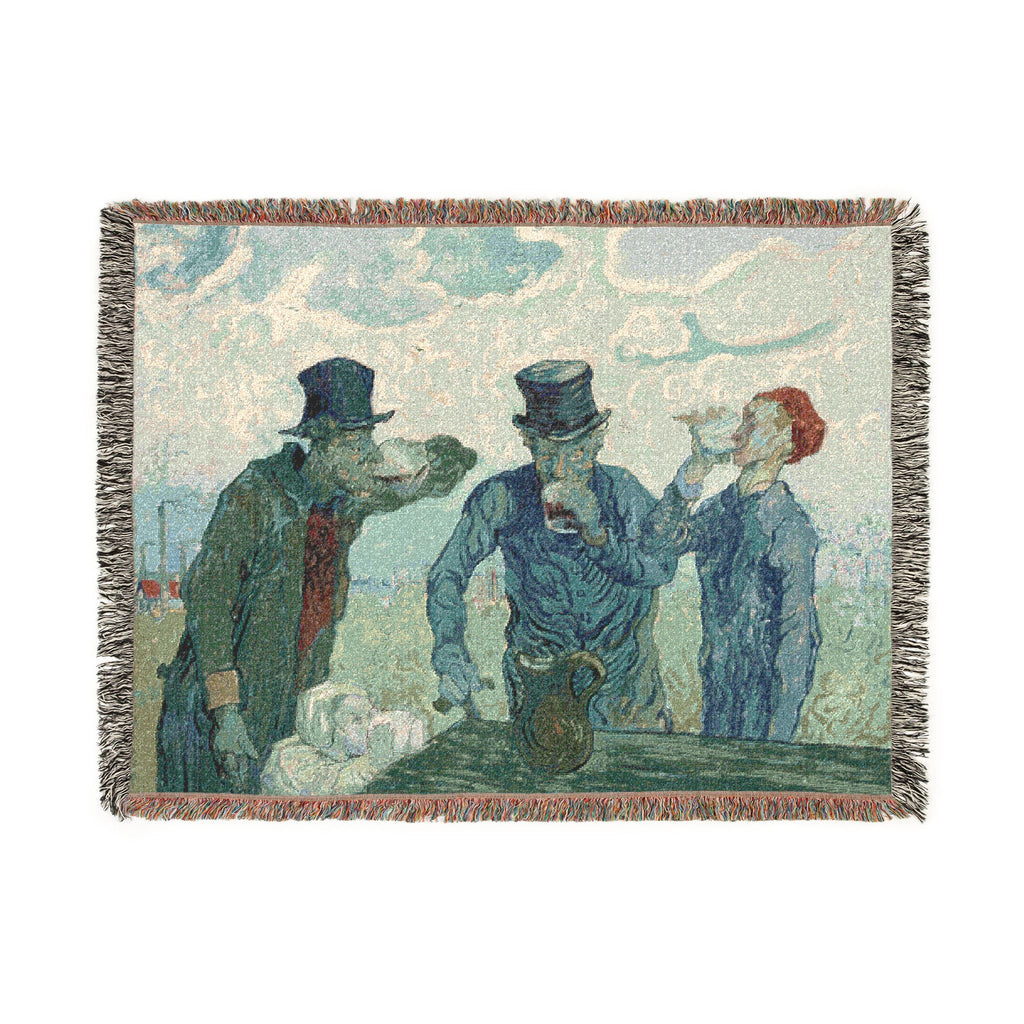 Vincent van Gogh - The Drinkers | Woven Tapestry Blanket