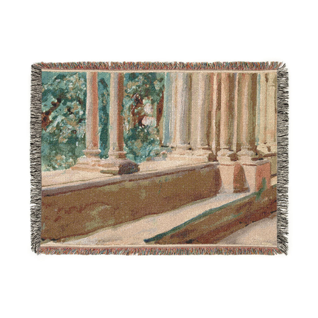 John Singer Sargent - Tarragona Terrace and Garden | Woven Tapestry Blanket