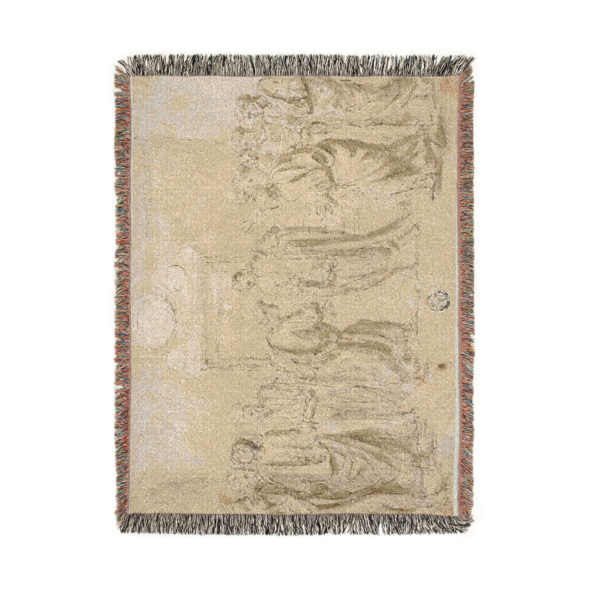 Style of Nicolas Poussin - The Incredulity of Saint Thomas (recto); Sketches of Figures (verso) | Woven Tapestry Blanket