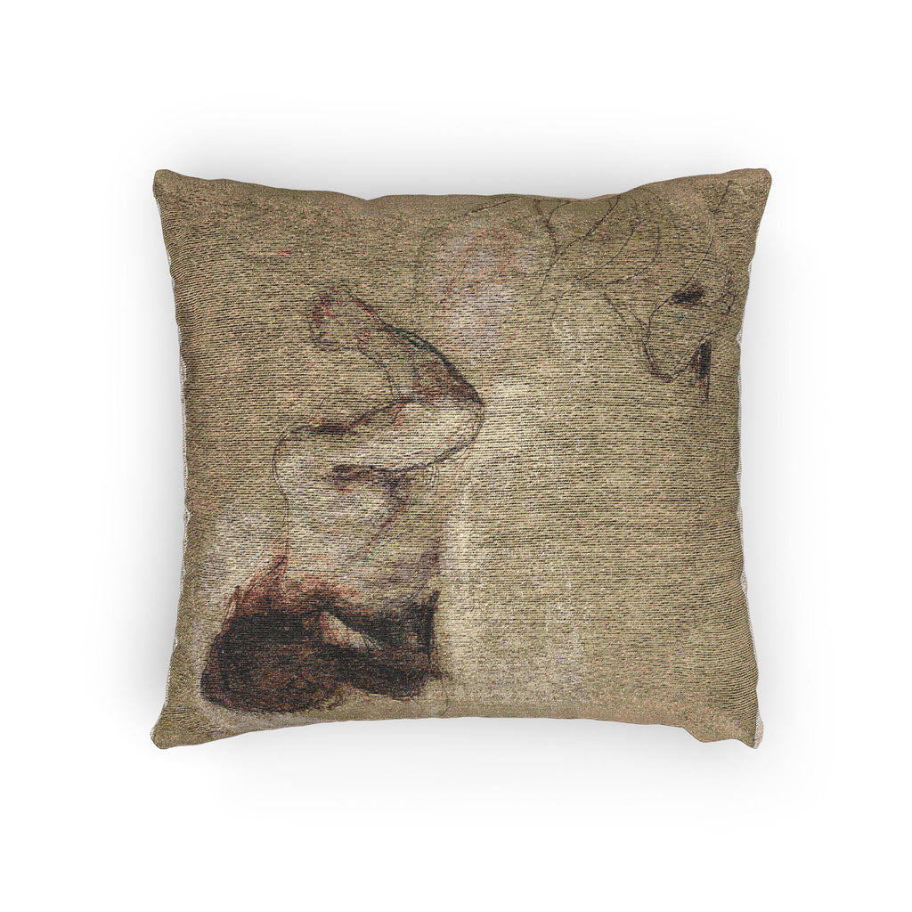 Eugène Delacroix - Crouching Woman | Woven Pillow
