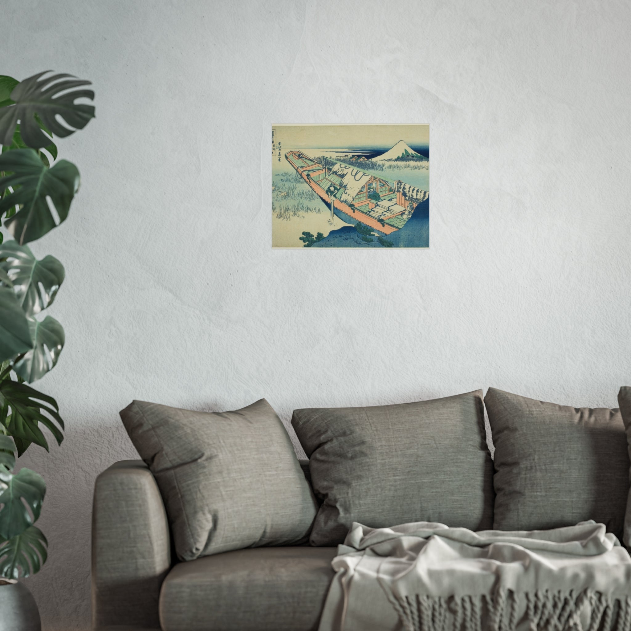 Katsushika Hokusai - Ushibori in Hitachi Province | Fine Art Poster