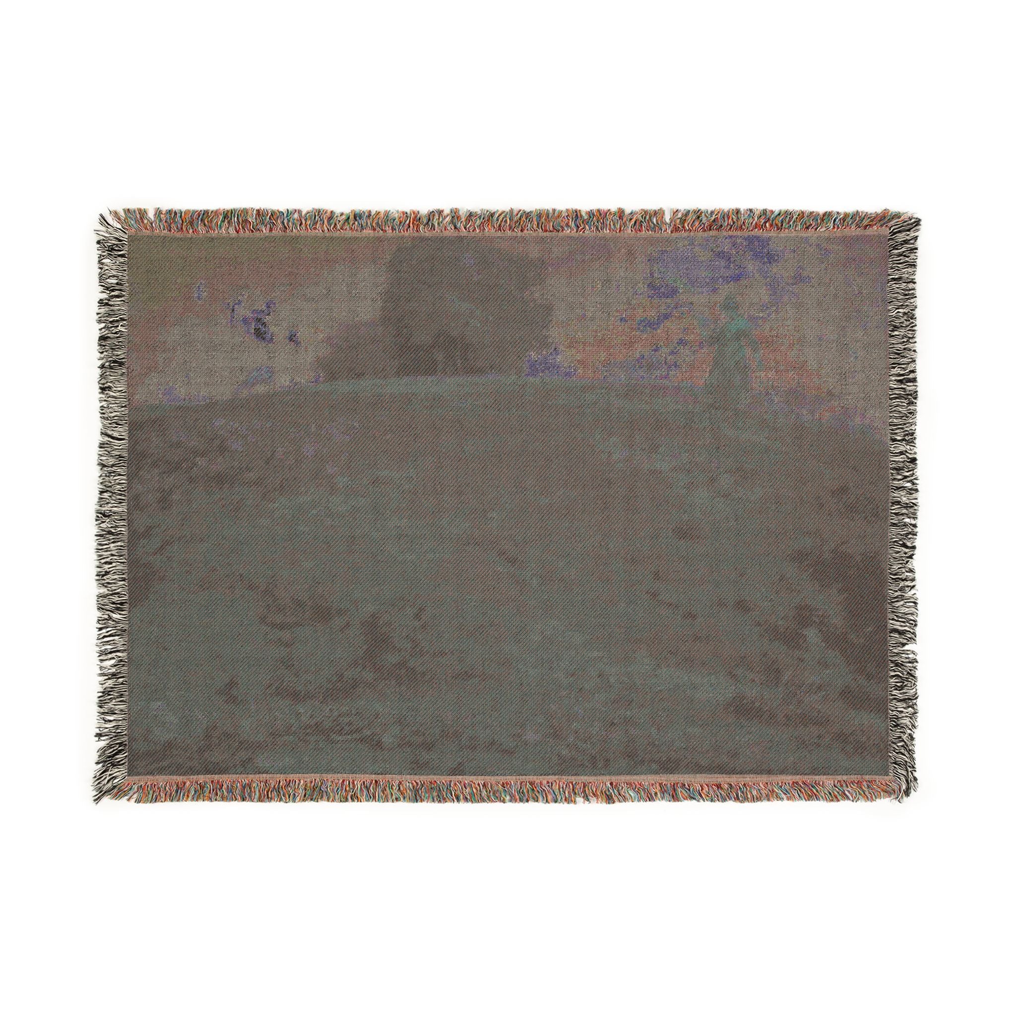 Jean François Millet - In the Auvergne | Woven Tapestry Blanket