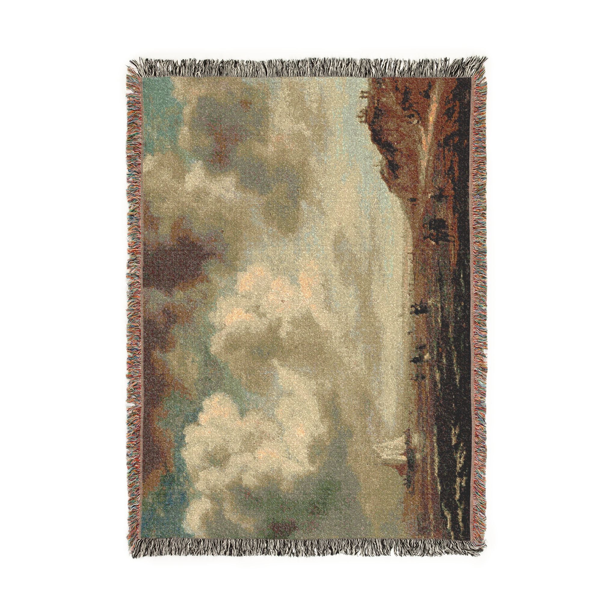 Naar Jacob van Ruisdael - Beach View - 154 - Mauritshuis | Woven Tapestry Blanket