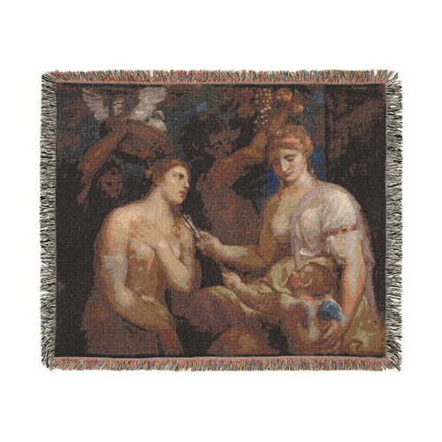 Allegory of Venus and Cupid After Titian Tapestry Blanket