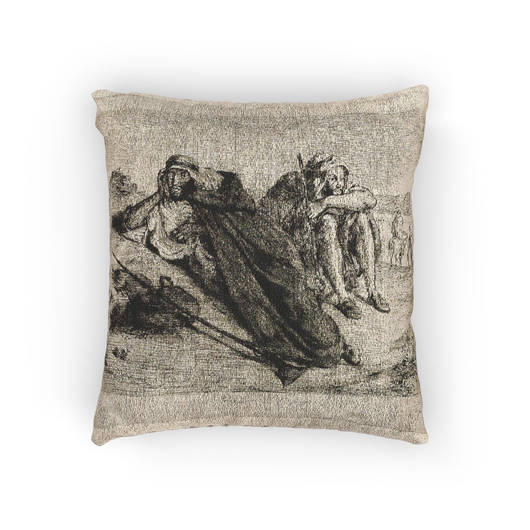 Eugène Delacroix - Arabs of Oran | Woven Pillow