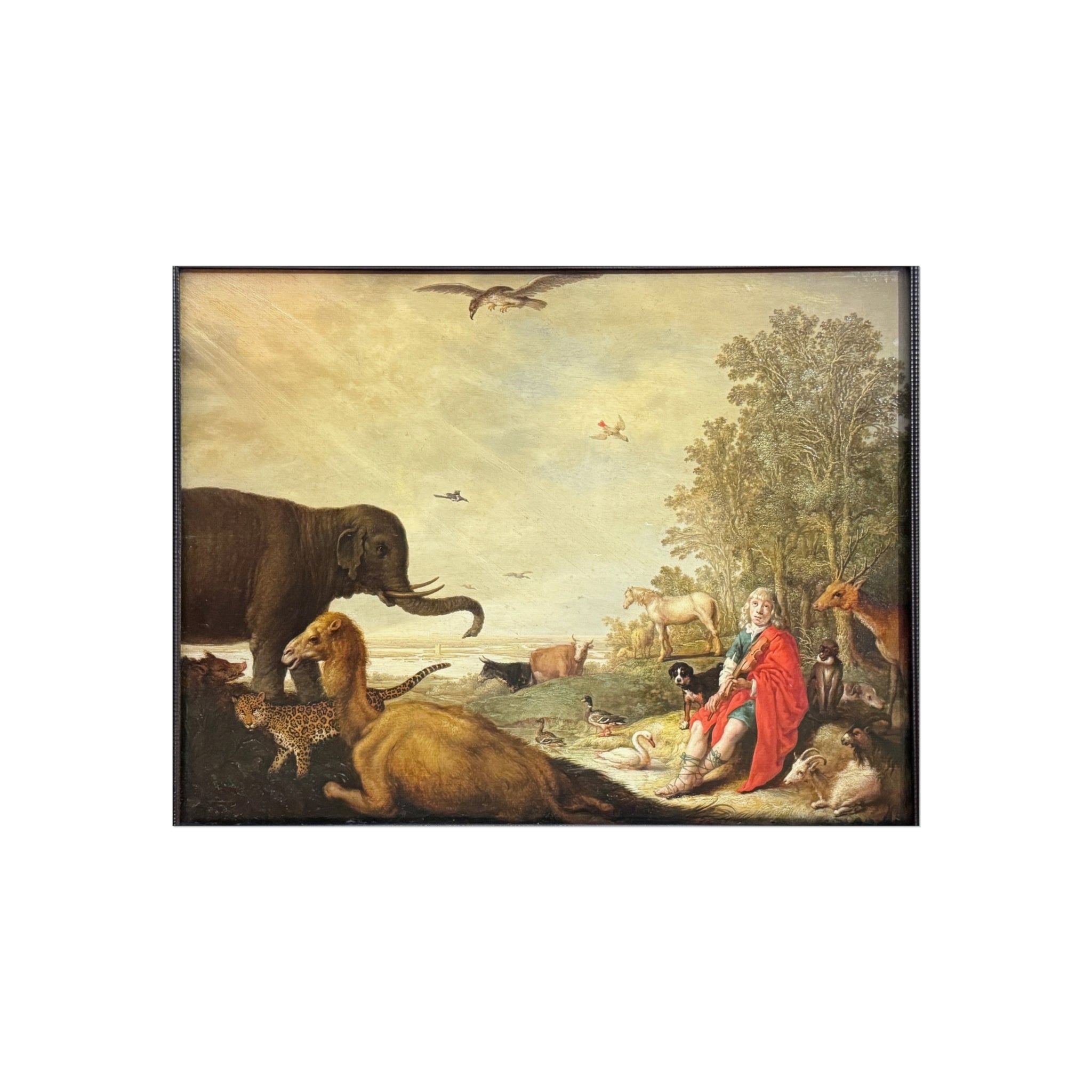 Dessau, Anhaltische Gemäldegalerie, Aelbert Jacobsz. Cuyp, Orpheus und die Tiere | Fine Art Poster