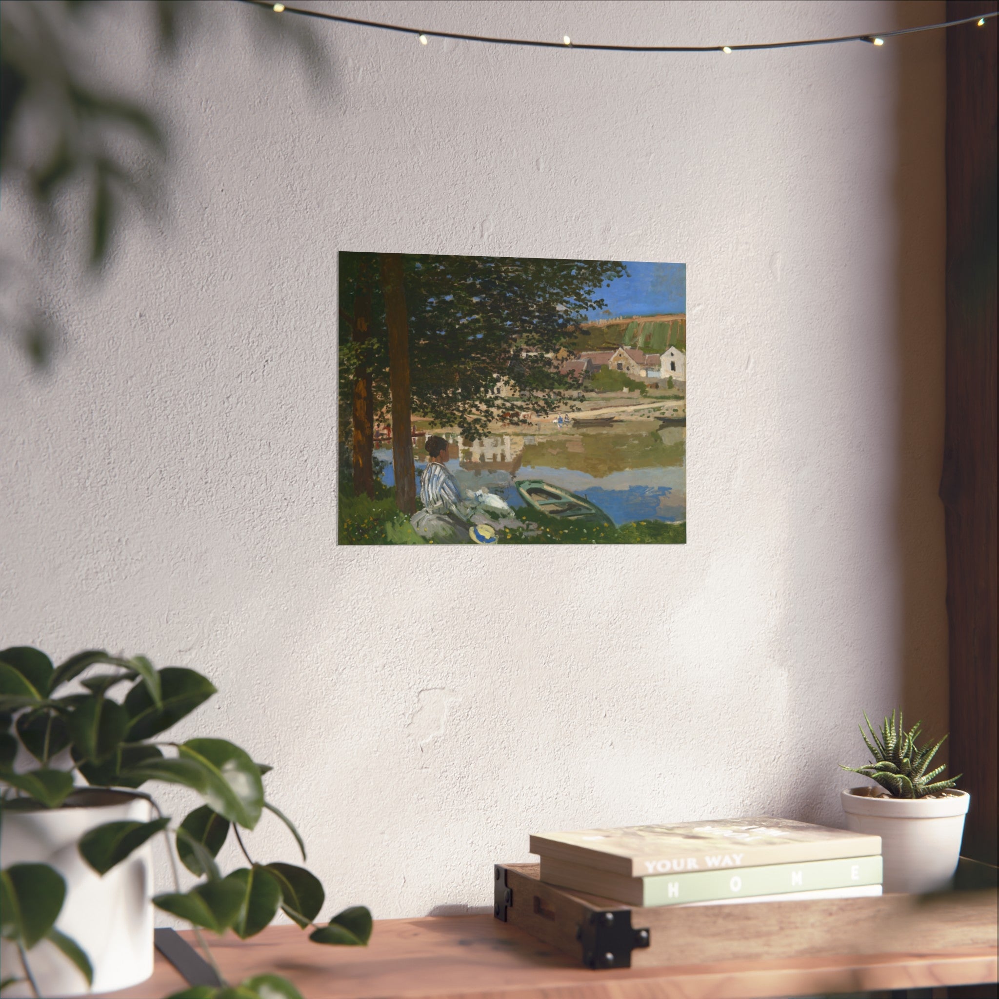 Claude Monet - On the Bank of the Seine, Bennecourt | Fine Art Poster