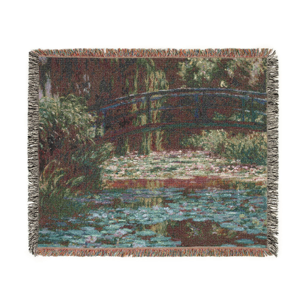 Claude Monet - Water Lily Pond | Woven Tapestry Blanket
