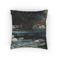 Winslow Homer - The Rapids, Hudson River, Adirondacks | Woven Pillow