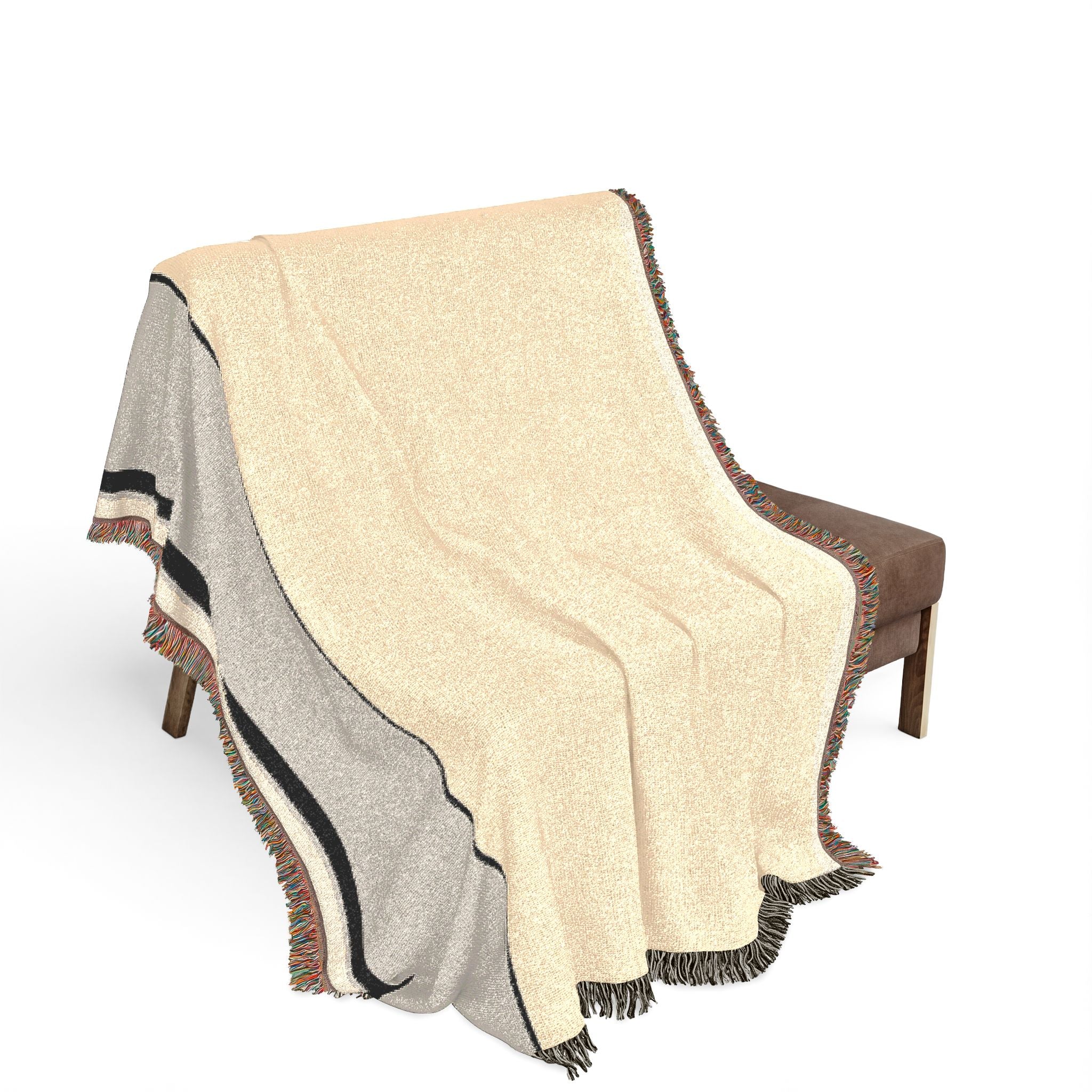 Quiet Throw — Oat · Stone · Ink