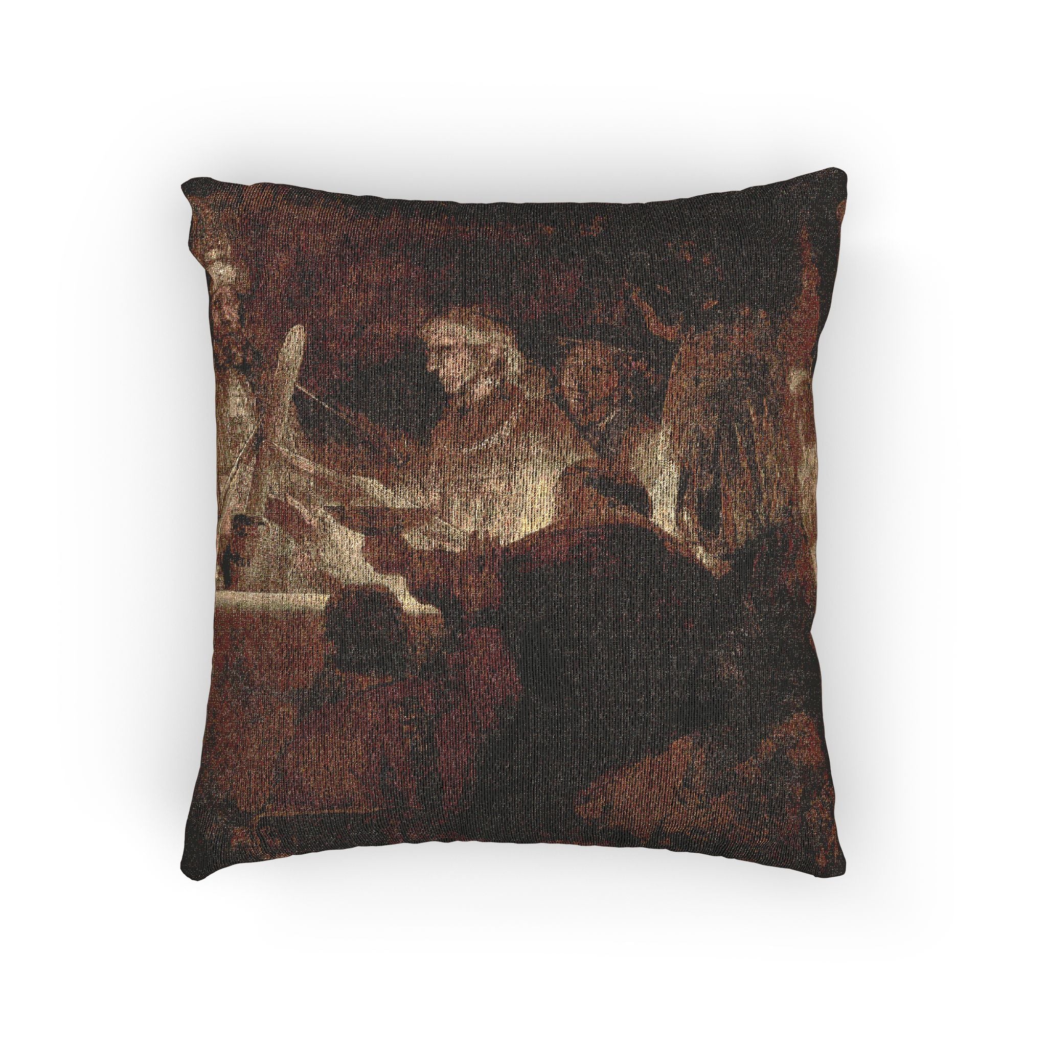The Conspiracy of Claudius Civilis by Rembrandt van Rijn | Woven Pillow