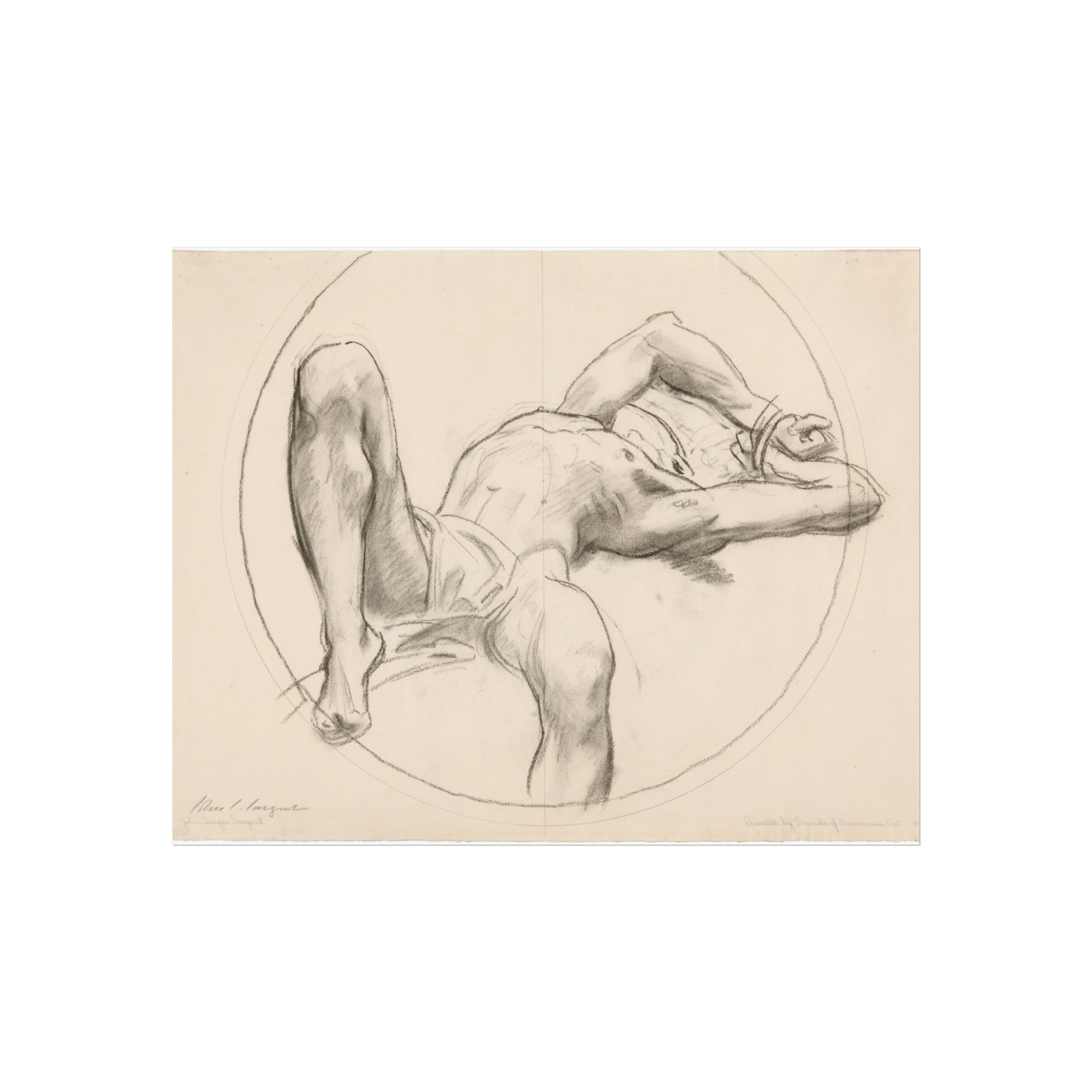 Bound Man John Singer Sargent Fine Art Poster
