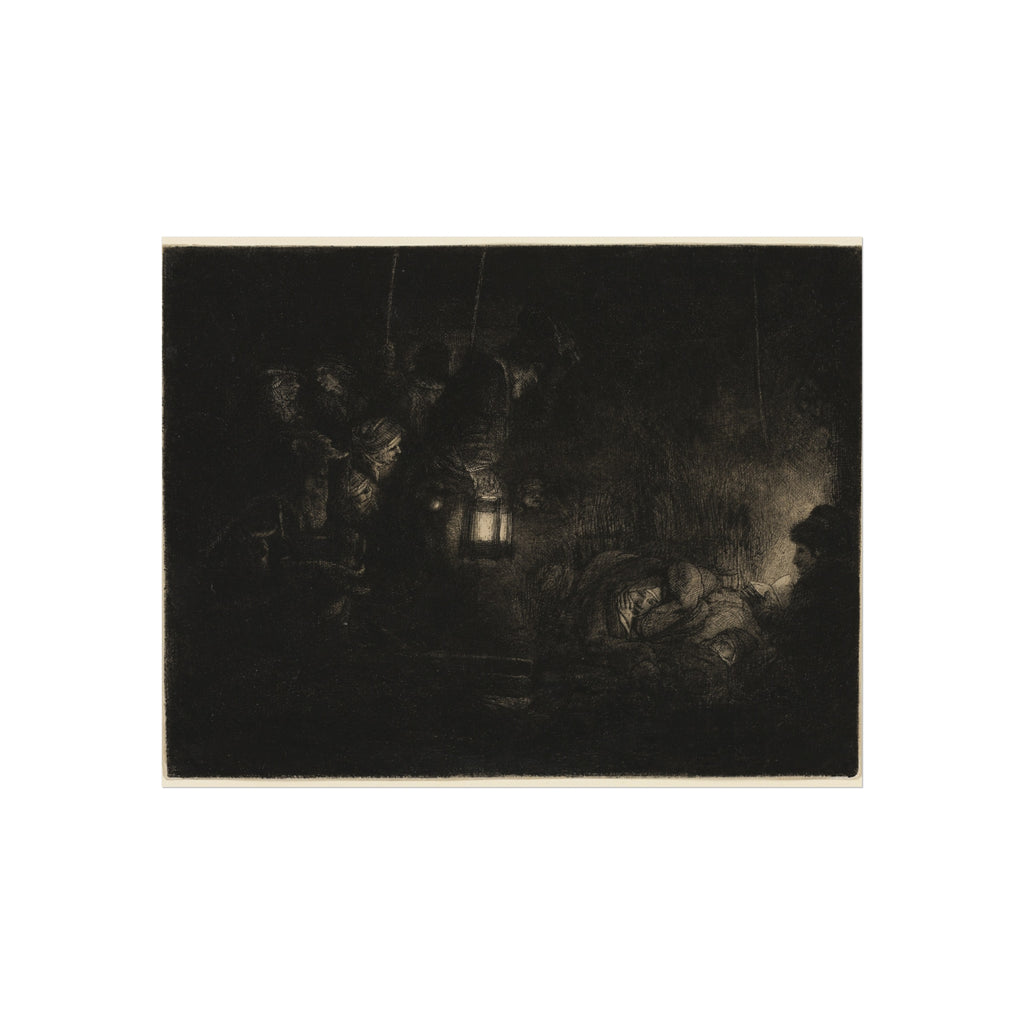 Rembrandt van Rijn - The Adoration of the Shepherds A Night Piece | Fine Art Poster