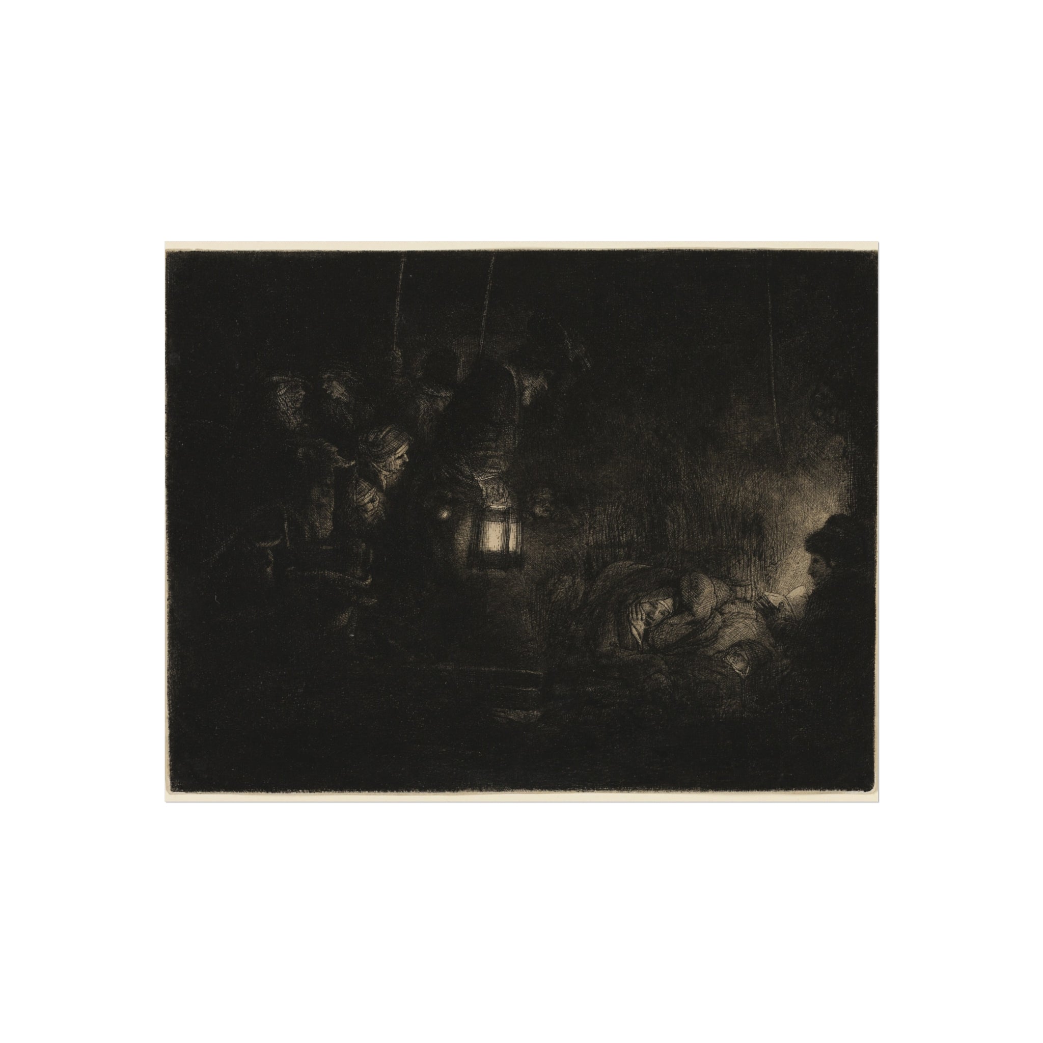 Rembrandt van Rijn - The Adoration of the Shepherds A Night Piece | Fine Art Poster