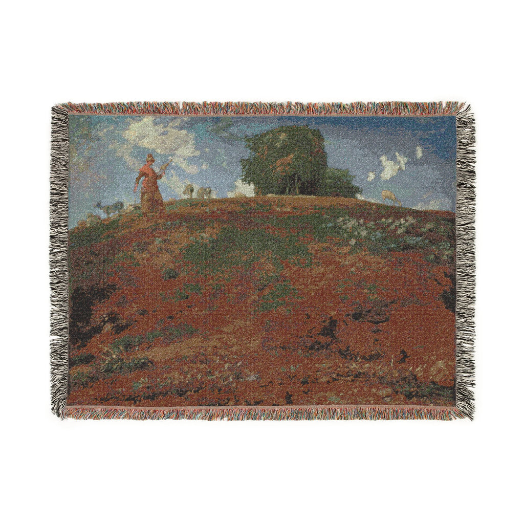 Jean François Millet - In the Auvergne | Woven Tapestry Blanket
