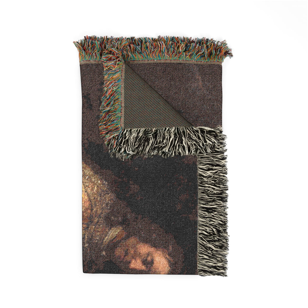 Rembrandt Harmensz. van Rijn - Portret van een paar als oudtestamentische figuren, genaamd 'Het Joodse bruidje' - Google | Woven Tapestry Blanket
