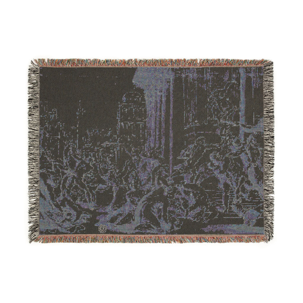 School of Nicolas Poussin - Massacre of the Innocents (recto); Figure Sketches (verso) | Woven Tapestry Blanket