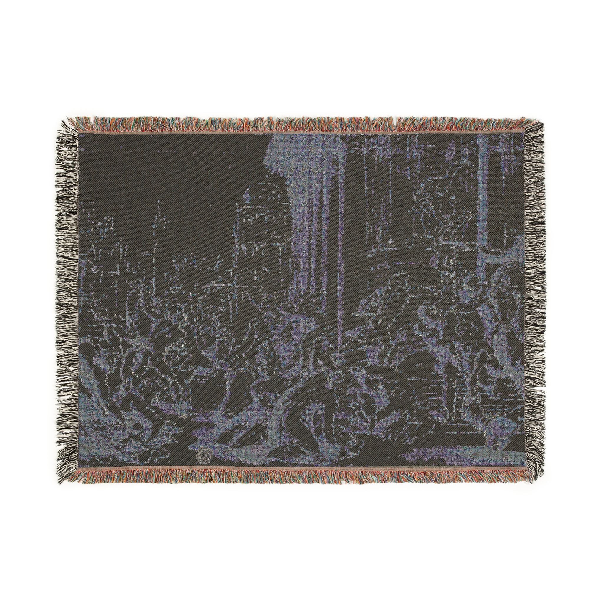 School of Nicolas Poussin - Massacre of the Innocents (recto); Figure Sketches (verso) | Woven Tapestry Blanket