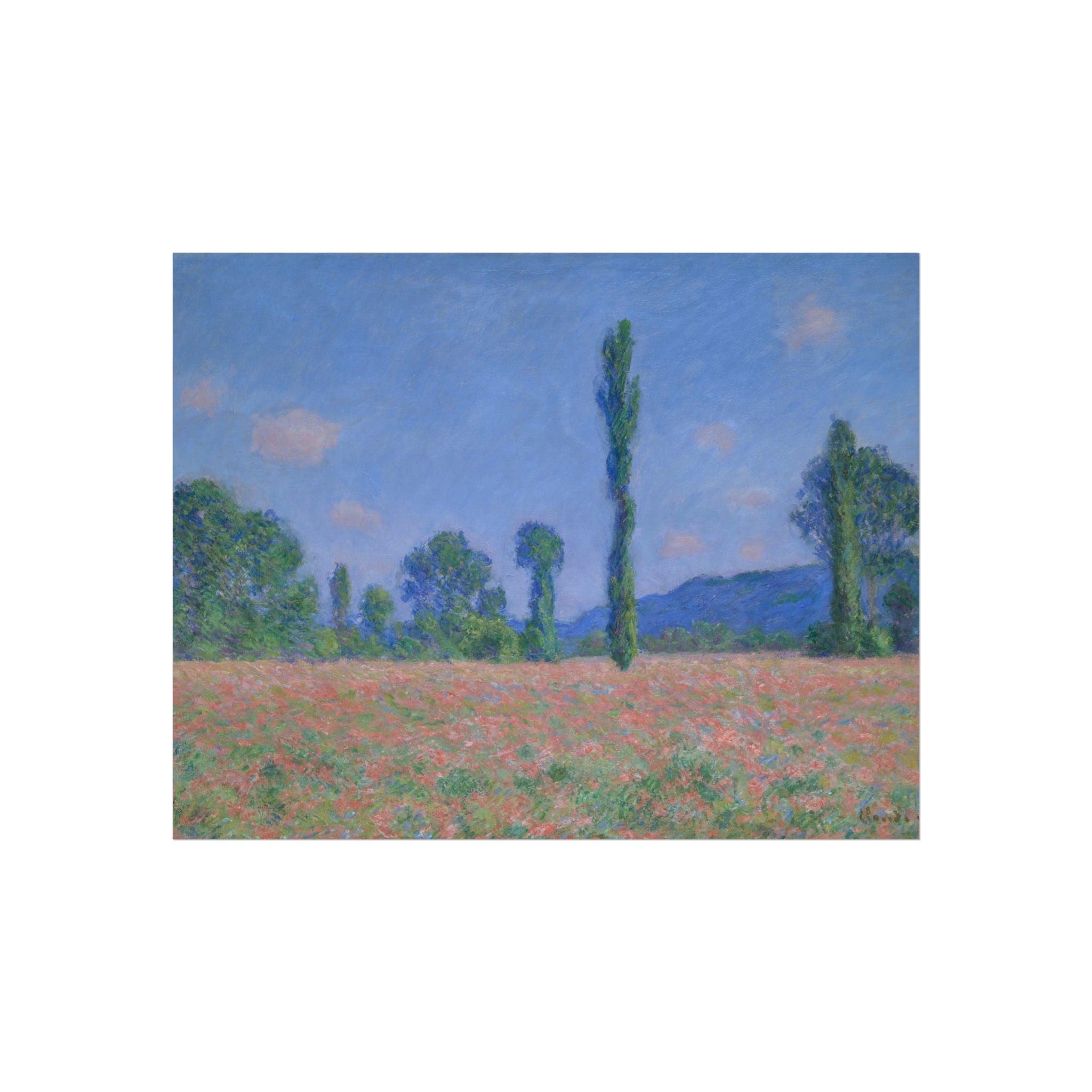 Claude Monet - Poppy Field (Giverny) | Fine Art Poster