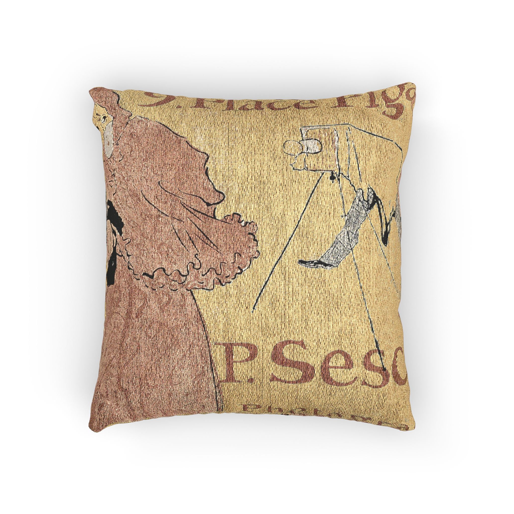 Henri de Toulouse-Lautrec - The Photographer Sescau | Woven Pillow